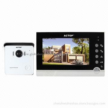 7-inch HD Night Vision Video Door Phone for Villa, Volume, Brightness Contrast Adjustable